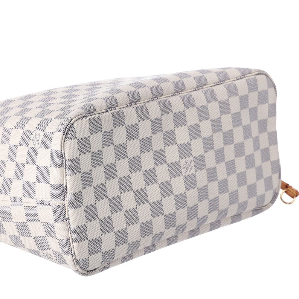 Louis Vuitton Neverfull MM Tote Bag N51107 Damier Azur Beige Multi - Picture 4 of 6